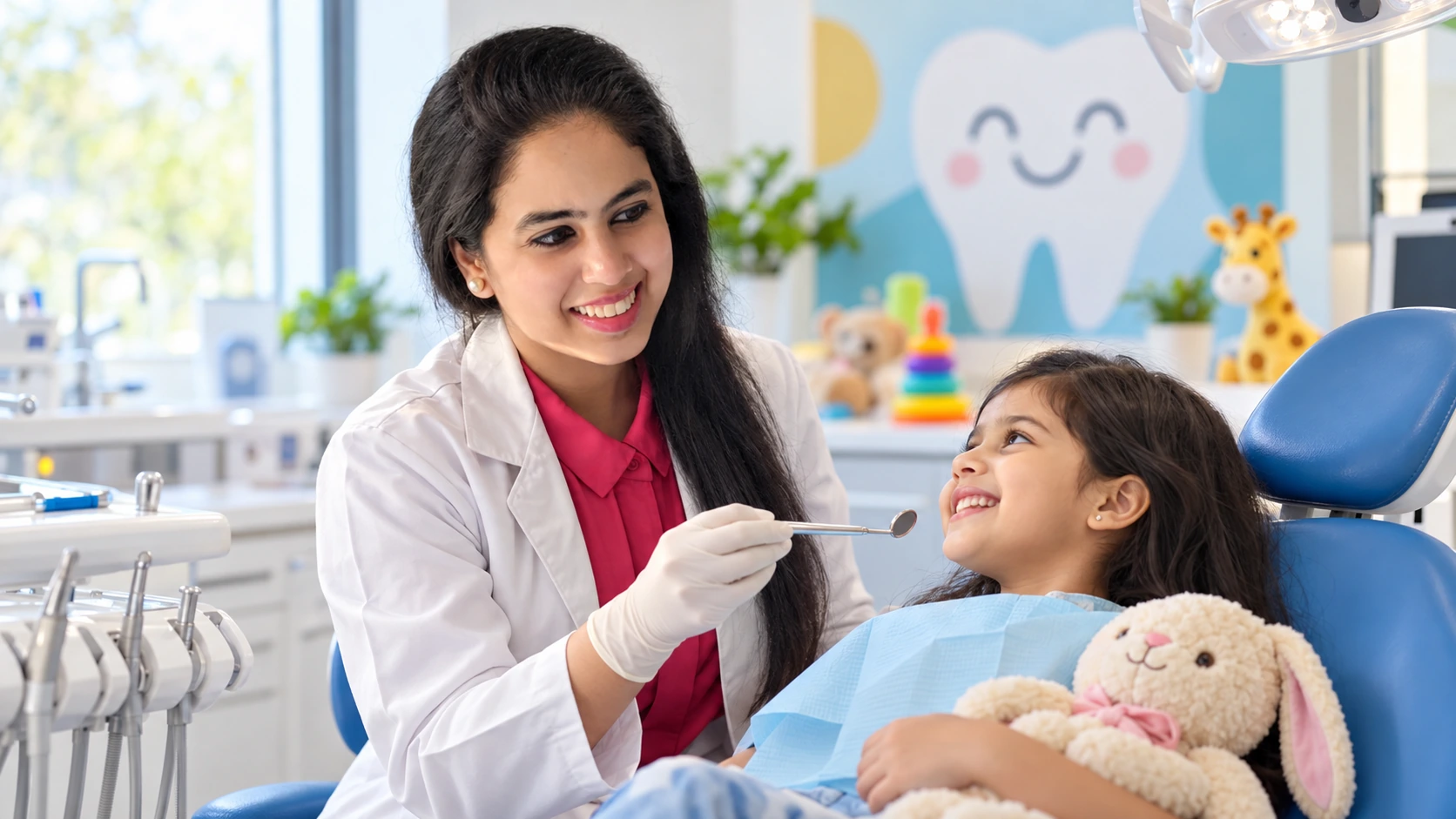 Dr. Jasmine Nanda providing child-friendly pediatric dental care